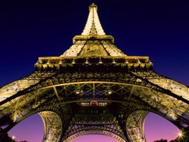 Eiffel Tower Paris (at night) (click to view)