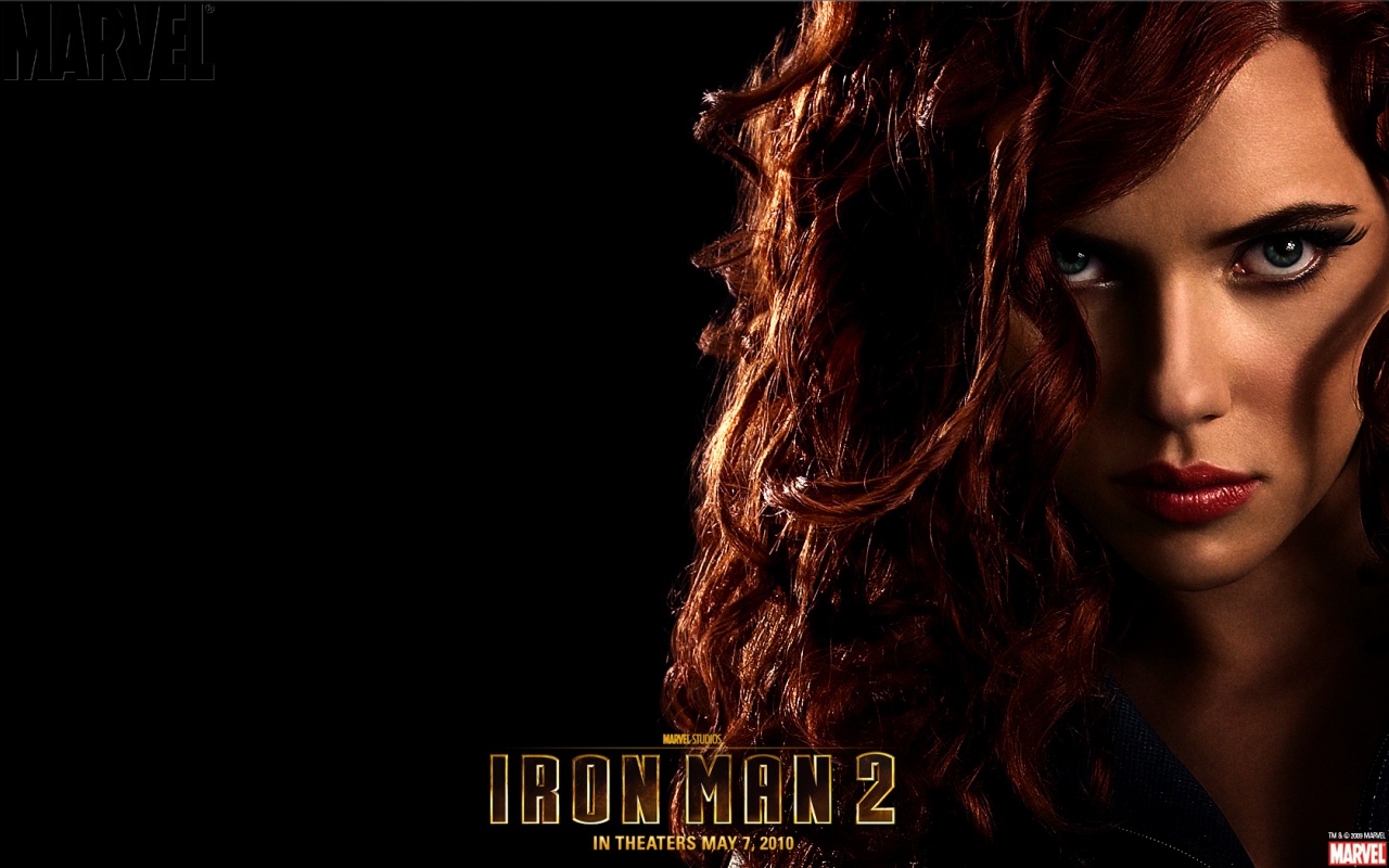 Black Widow Iron Man 2 Desktop Wallpaper