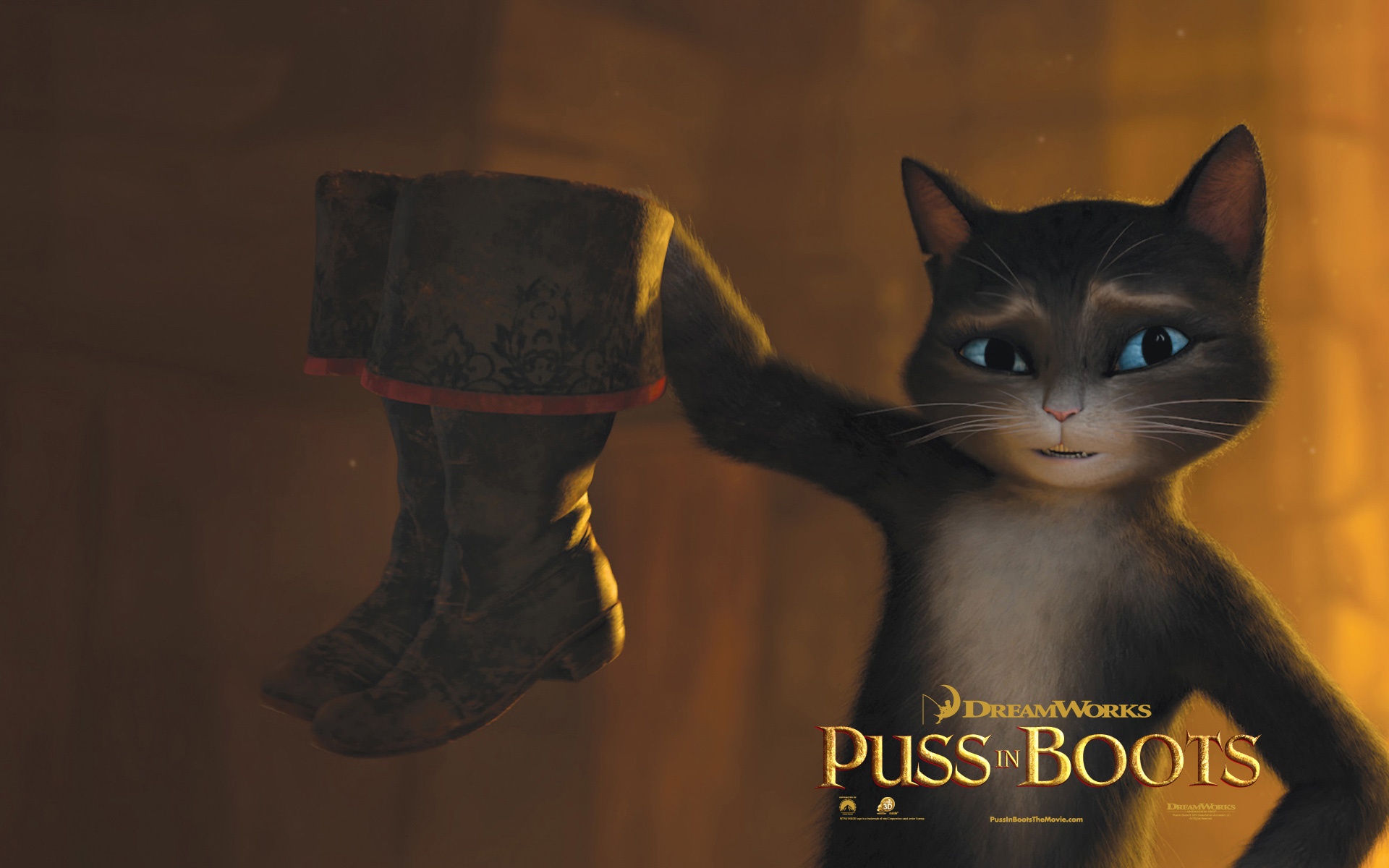 Puss In Boots free desktop wallpaper