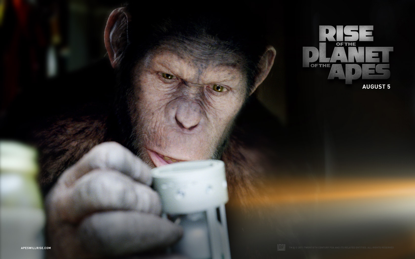 rise of the planet of the apes wallpaper2 1680