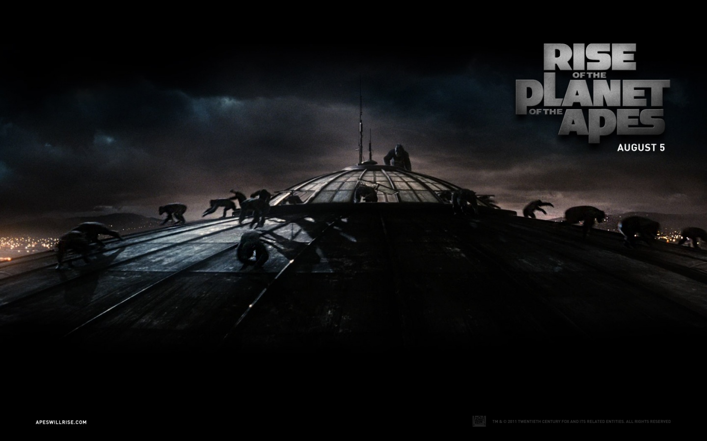rise of the planet of the apes wallpaper5 1680